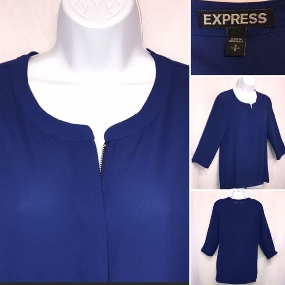 Express Career Wear Tunic Blouses Bundle of Two Sz Small - Picture 7 of 9
